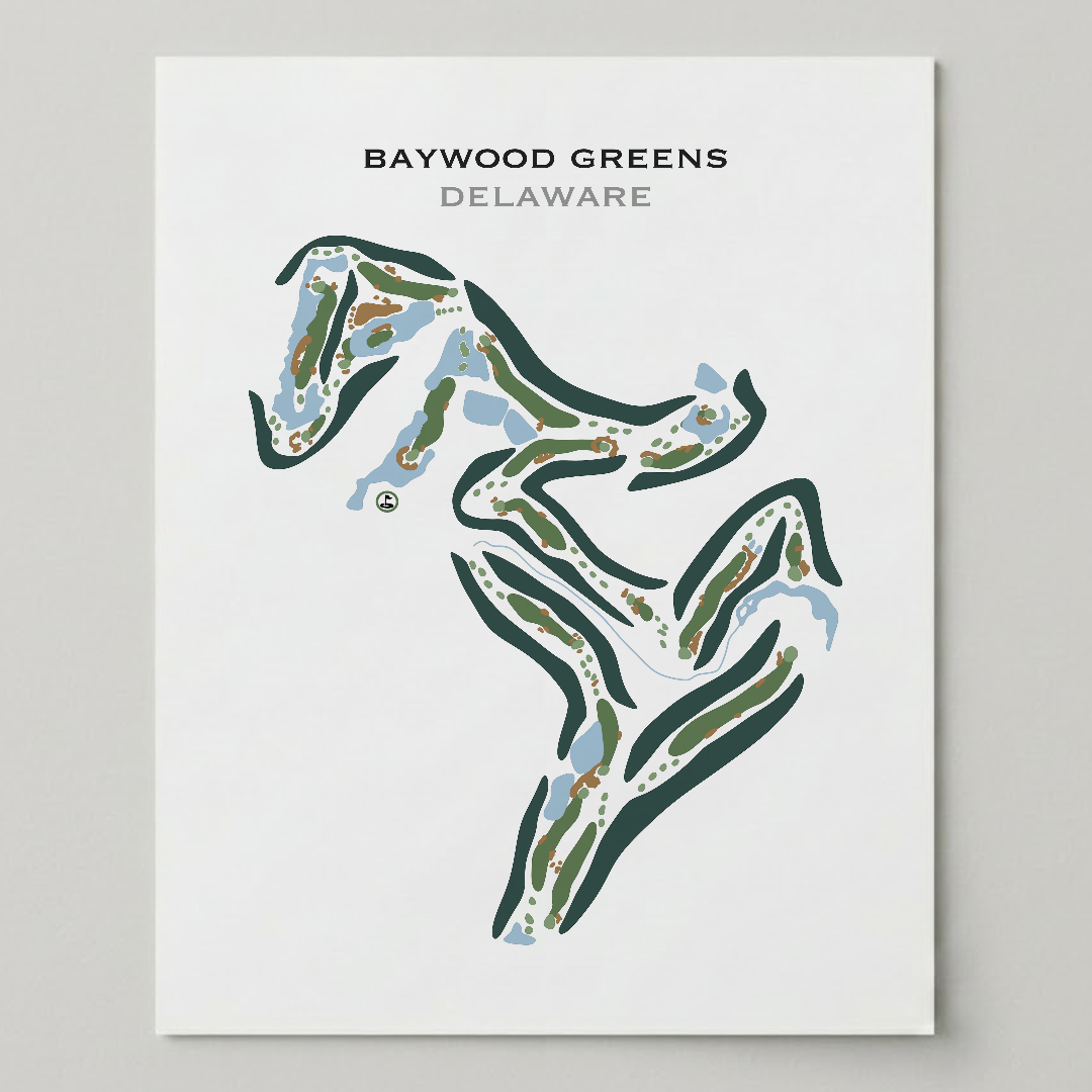 Baywood Greens, Delaware - Printed Golf Courses
