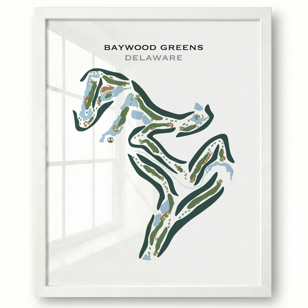 Baywood Greens, Delaware - Printed Golf Courses