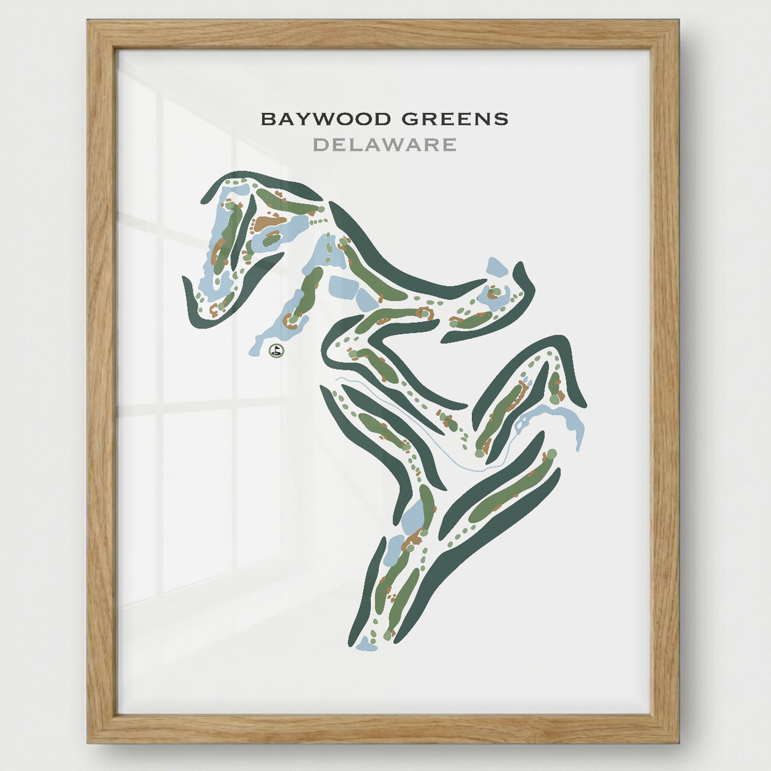 Baywood Greens, Delaware - Printed Golf Courses