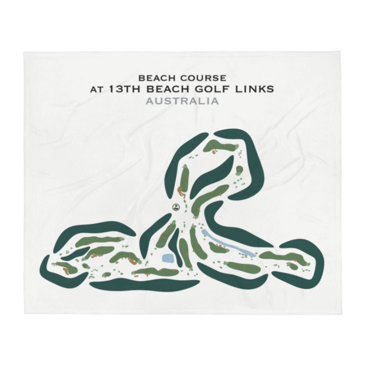 Beach Course at 13th Beach Golf Links, Australia - Printed Golf Courses