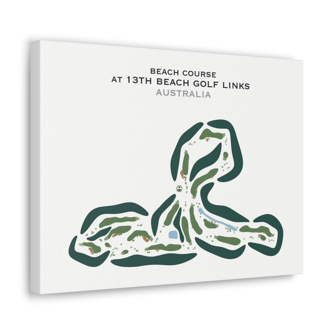 Beach Course at 13th Beach Golf Links, Australia - Printed Golf Courses