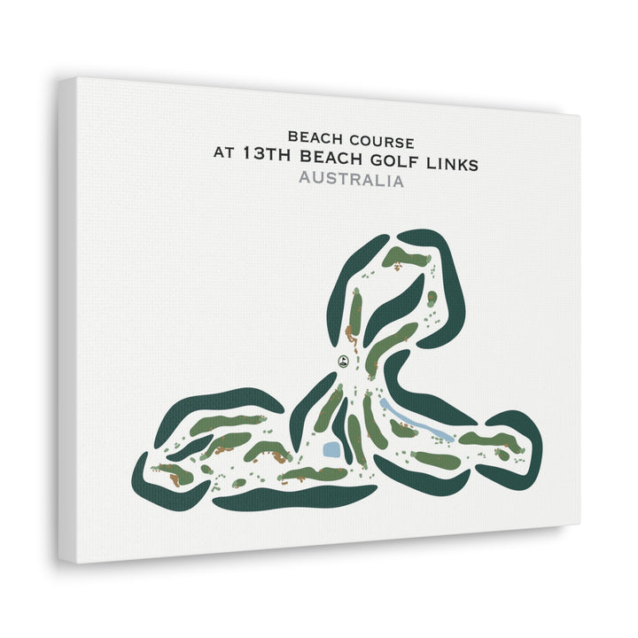 Beach Course at 13th Beach Golf Links, Australia - Printed Golf Courses