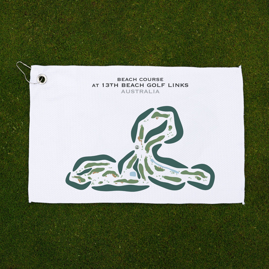 Beach Course at 13th Beach Golf Links, Australia - Printed Golf Courses