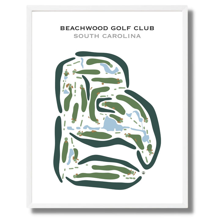 Beachwood Golf Club, South Carolina - Printed Golf Courses