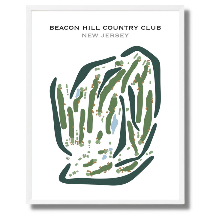 Beacon Hill Country Club, New Jersey - Printed Golf Course