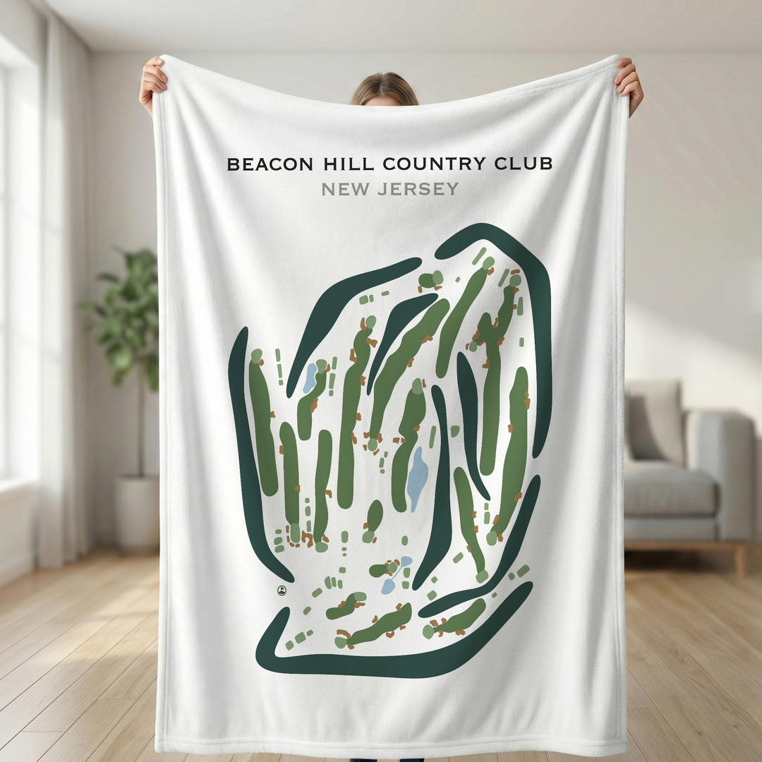 Beacon Hill Country Club, New Jersey - Printed Golf Course