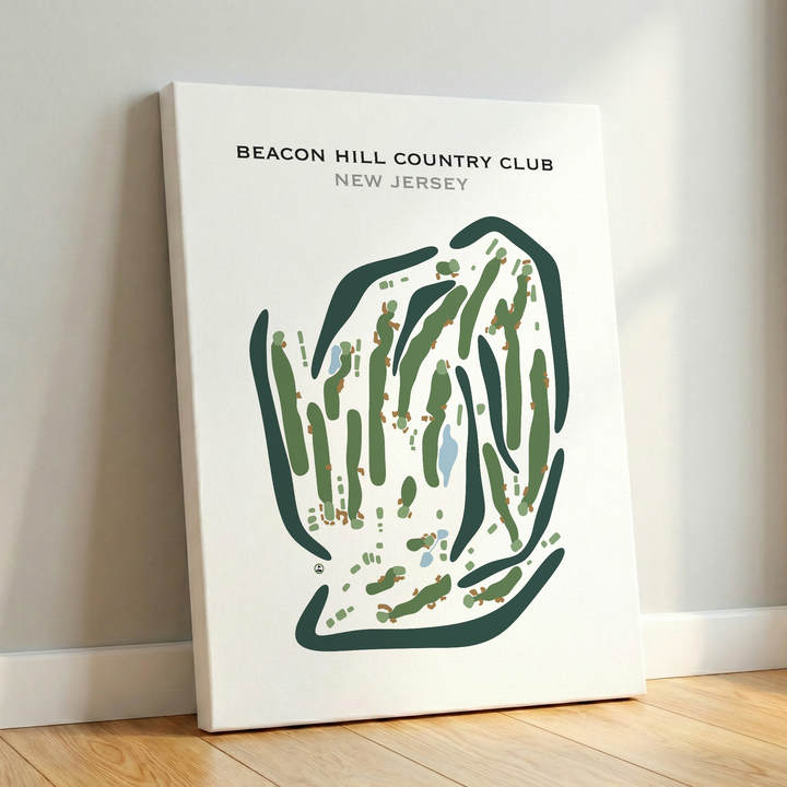 Beacon Hill Country Club, New Jersey - Printed Golf Course