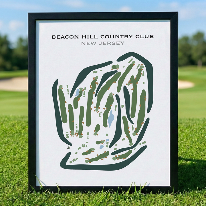 Beacon Hill Country Club, New Jersey - Printed Golf Course