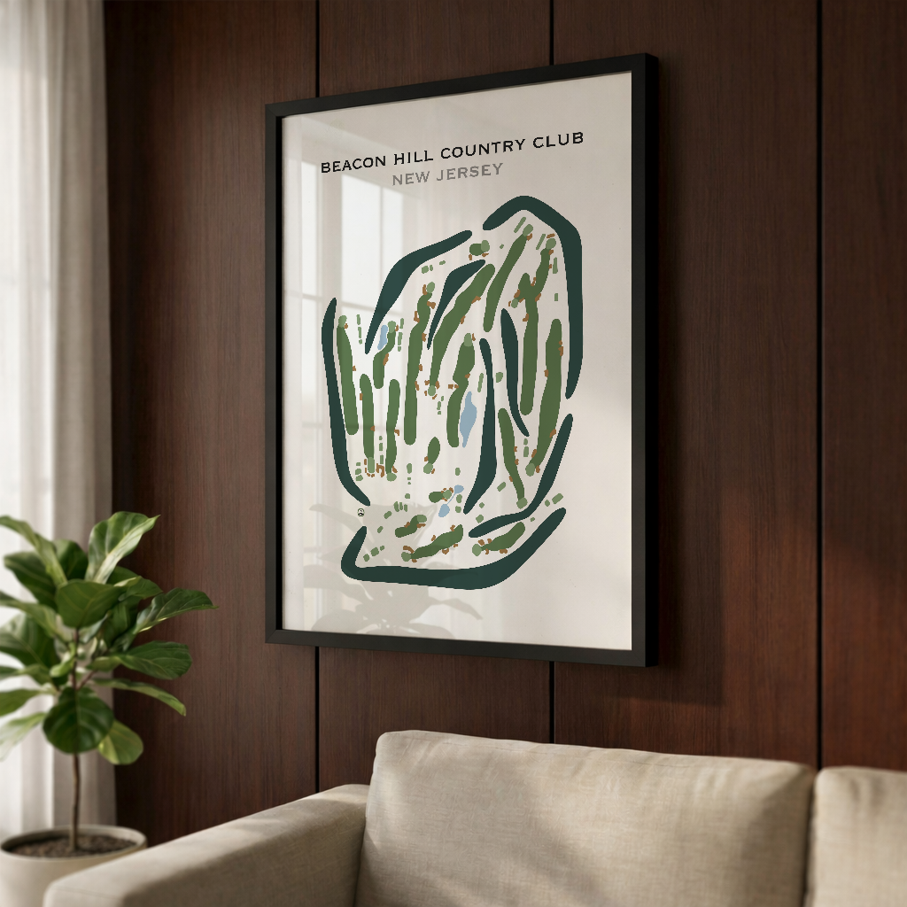 Beacon Hill Country Club, New Jersey - Printed Golf Course