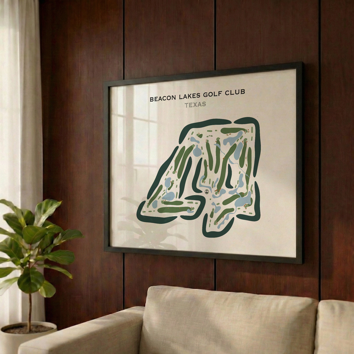 Beacon Lakes Golf Club, Texas - Printed Golf Courses