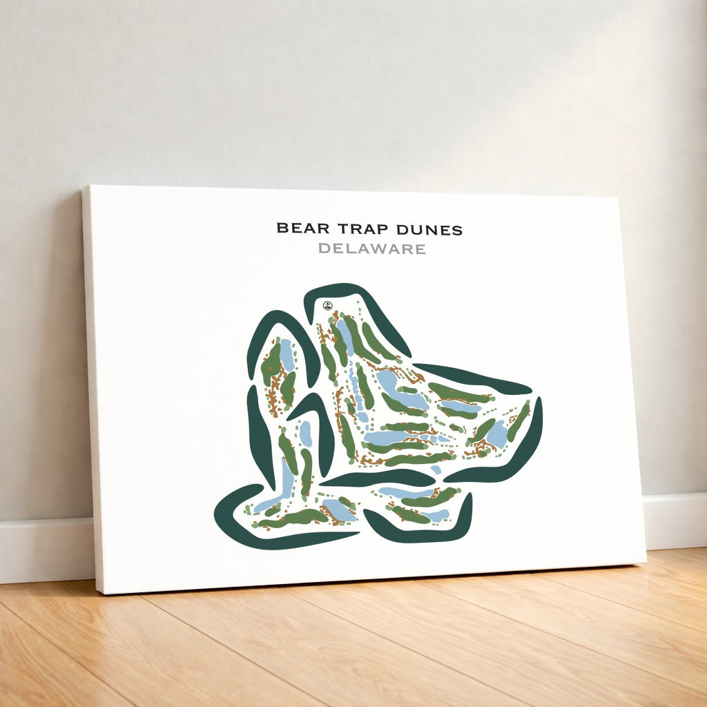 Bear Trap Dunes, Delaware - Printed Golf Courses