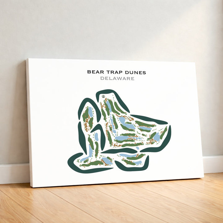 Bear Trap Dunes, Delaware - Printed Golf Courses