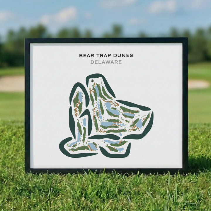 Bear Trap Dunes, Delaware - Printed Golf Courses