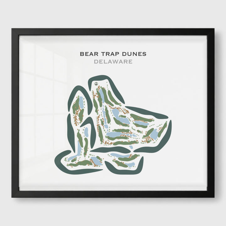 Bear Trap Dunes, Delaware - Printed Golf Courses