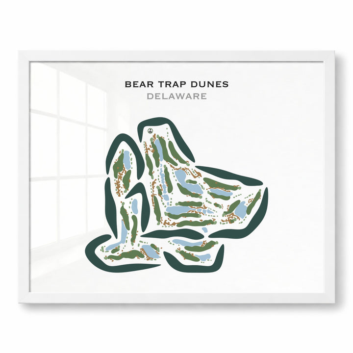 Bear Trap Dunes, Delaware - Printed Golf Courses