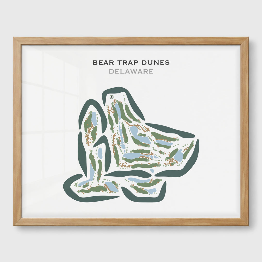 Bear Trap Dunes, Delaware - Printed Golf Courses