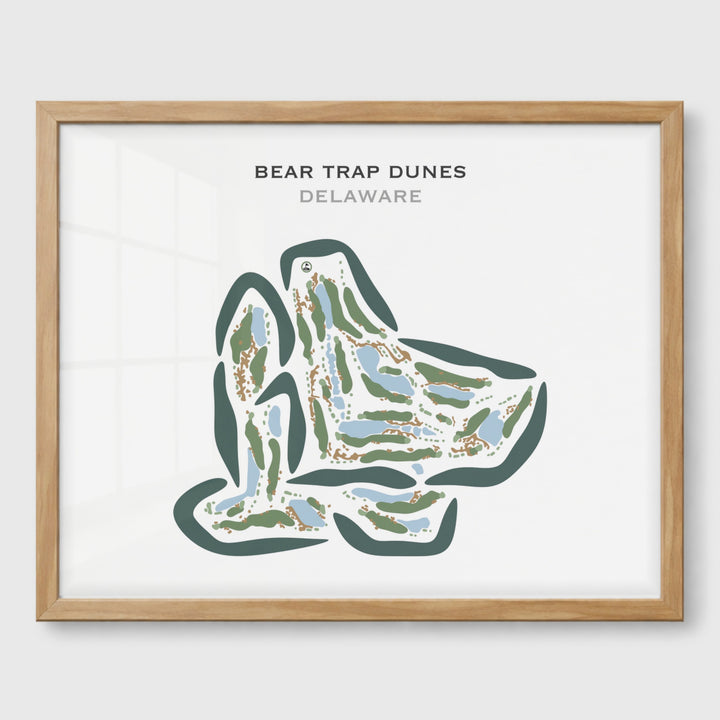Bear Trap Dunes, Delaware - Printed Golf Courses