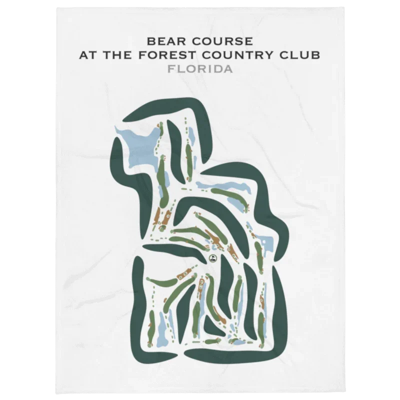 Bear Course at The Forest Country Club, Florida - Printed Golf Courses