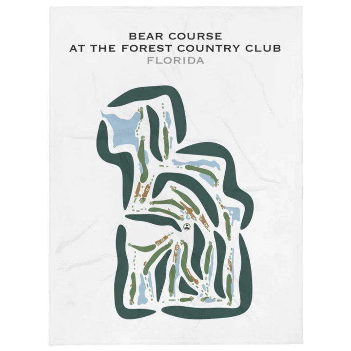 Bear Course at The Forest Country Club, Florida - Printed Golf Courses
