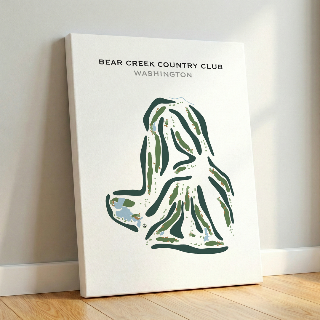 Bear Creek Country Club, Washington - Printed Golf Course