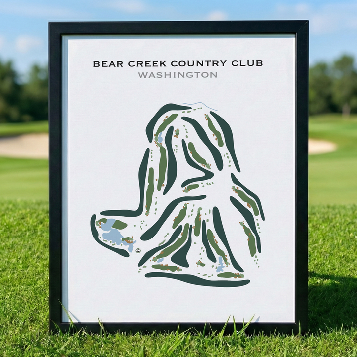 Bear Creek Country Club, Washington - Printed Golf Course