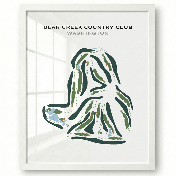 Bear Creek Country Club, Washington - Printed Golf Course