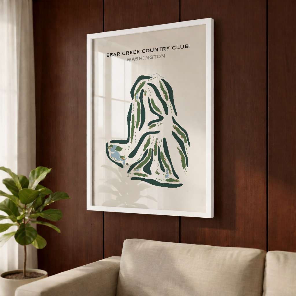 Bear Creek Country Club, Washington - Printed Golf Course