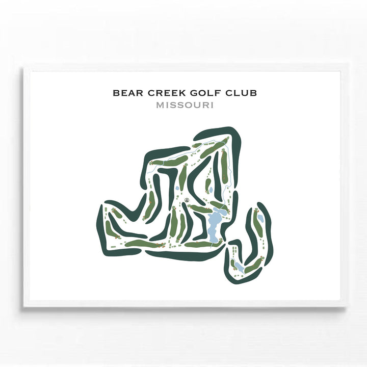 Bear Creek Golf Club, Missouri - Printed Golf Courses