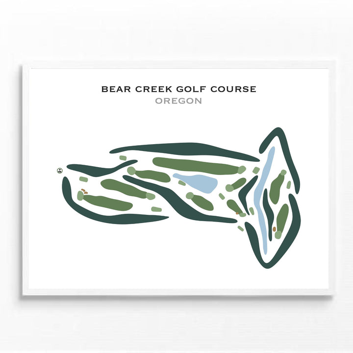 Bear Creek Golf Course, Oregon - Printed Golf Courses