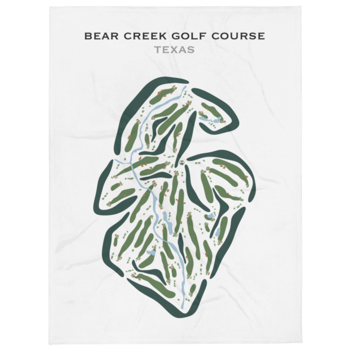 Bear Creek Golf Course, Texas - Printed Golf Courses