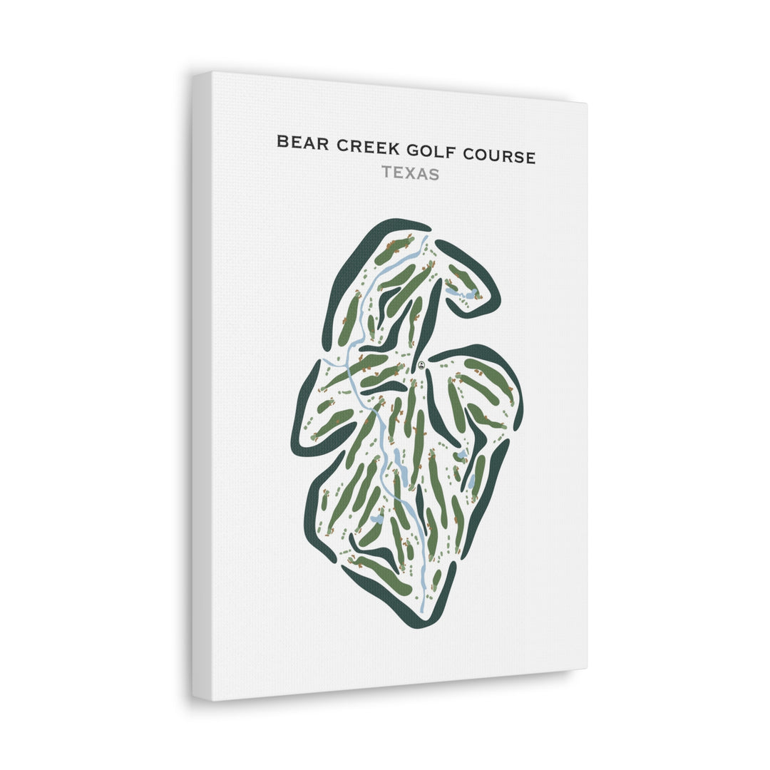 Bear Creek Golf Course, Texas - Printed Golf Courses