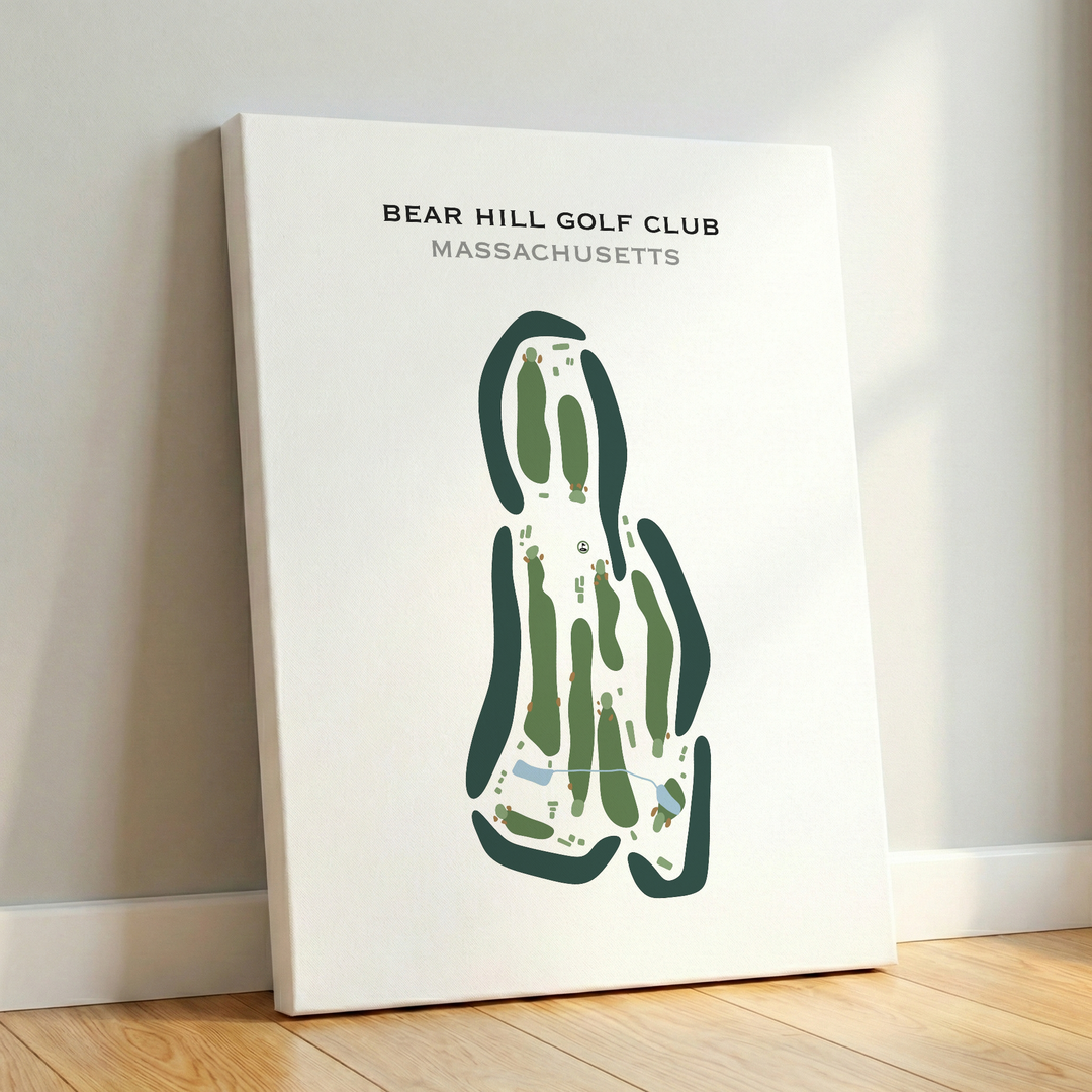 Bear Hill Golf Club, Massachusetts - Printed Golf Courses