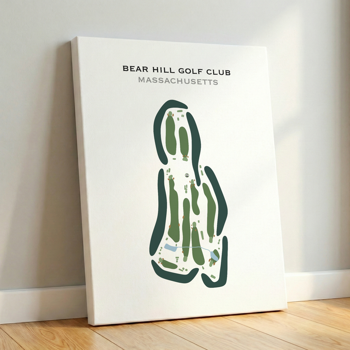 Bear Hill Golf Club, Massachusetts - Printed Golf Courses