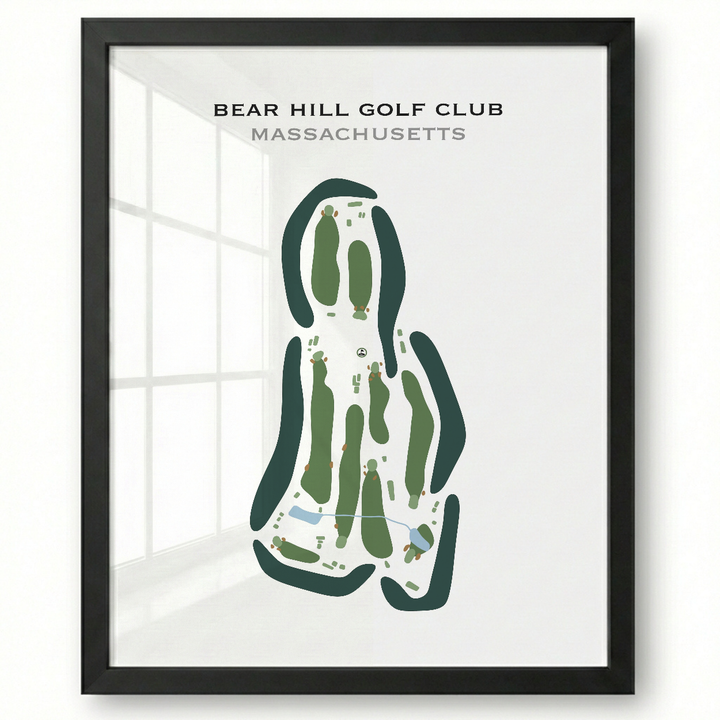 Bear Hill Golf Club, Massachusetts - Printed Golf Courses