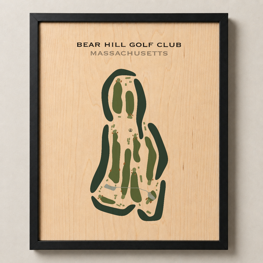 Bear Hill Golf Club, Massachusetts - Printed Golf Courses