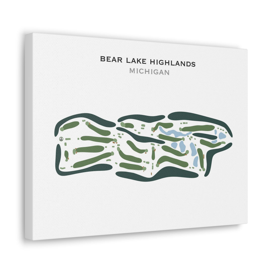 Bear Lake Highlands Golf Course, Michigan - Printed Golf Course