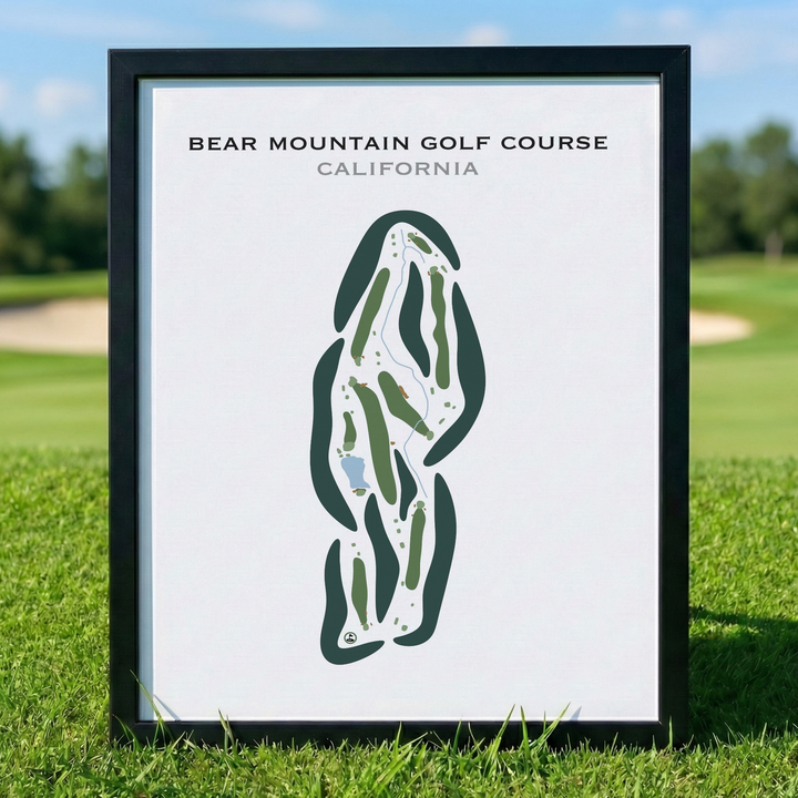 Bear Mountain Golf Course, California - Printed Golf Courses