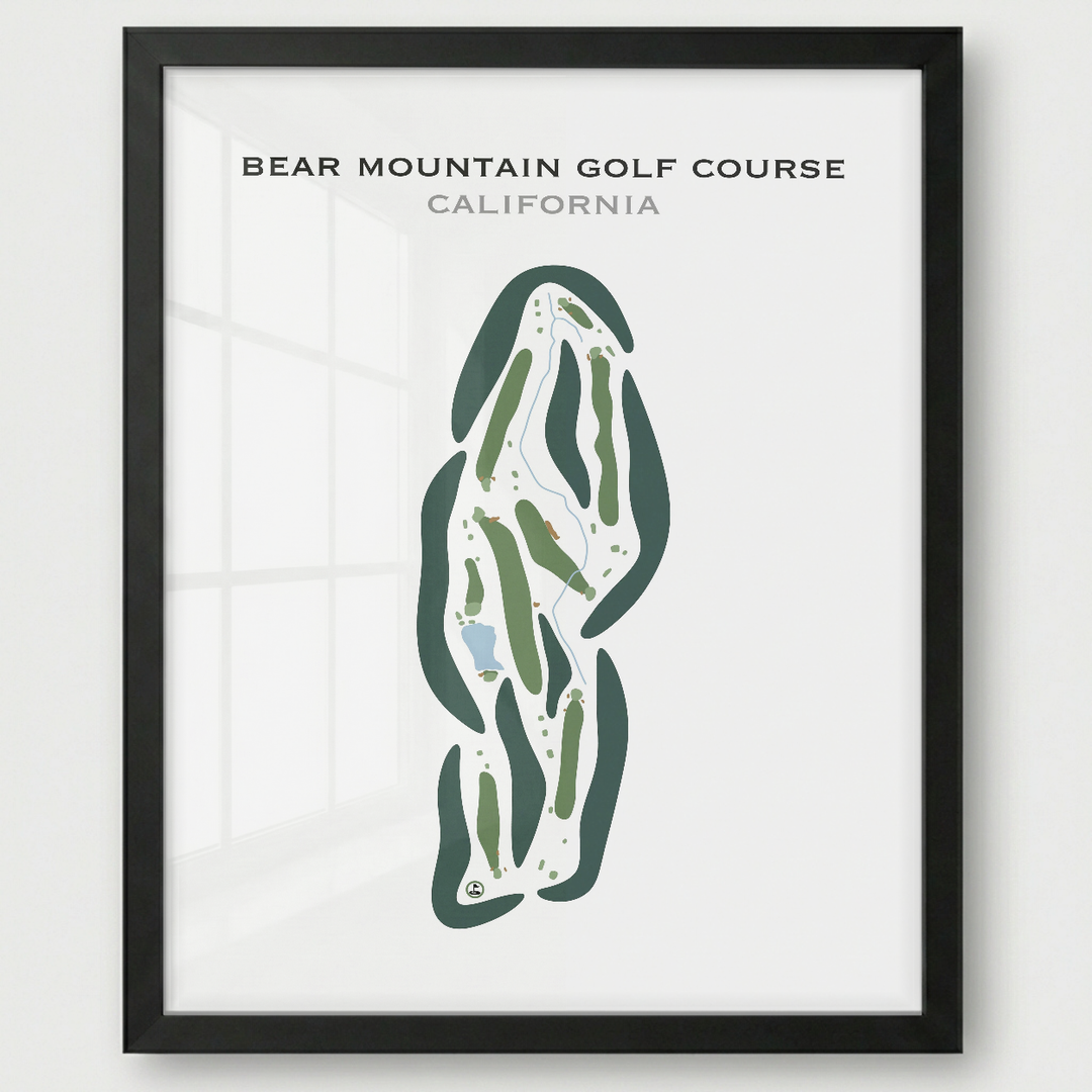 Bear Mountain Golf Course, California - Printed Golf Courses