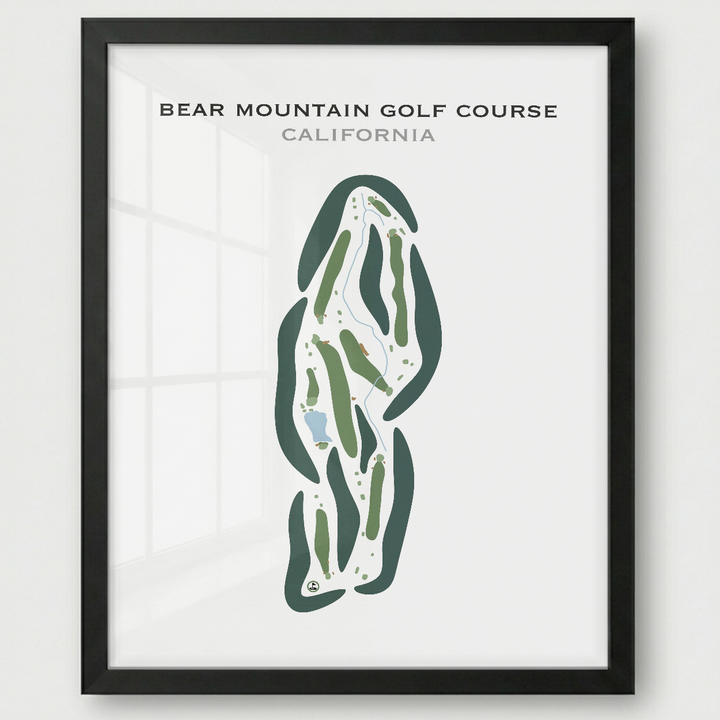 Bear Mountain Golf Course, California - Printed Golf Courses
