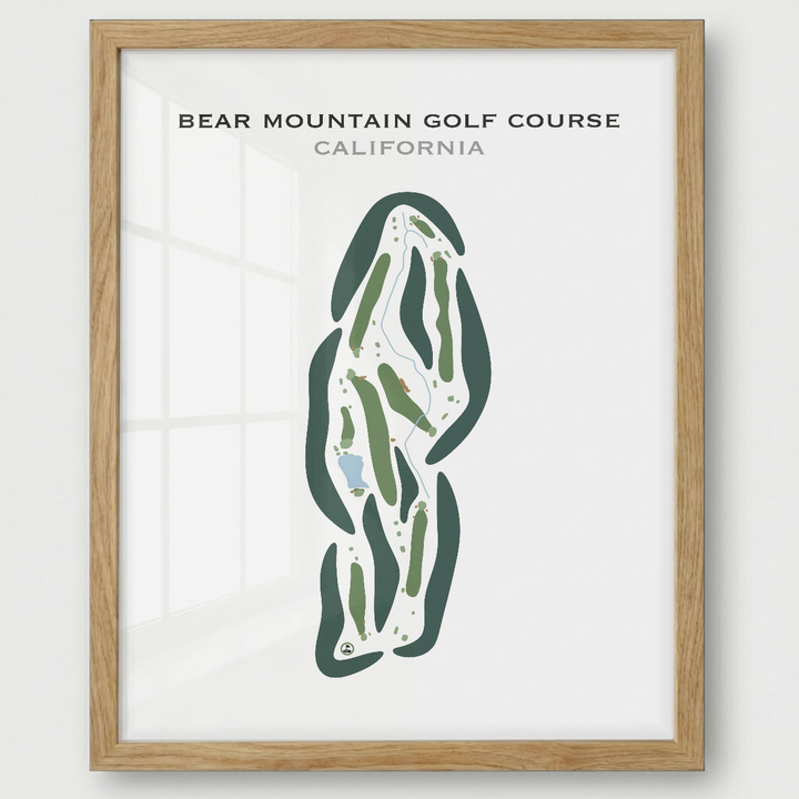 Bear Mountain Golf Course, California - Printed Golf Courses