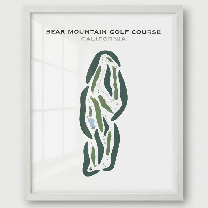 Bear Mountain Golf Course, California - Printed Golf Courses