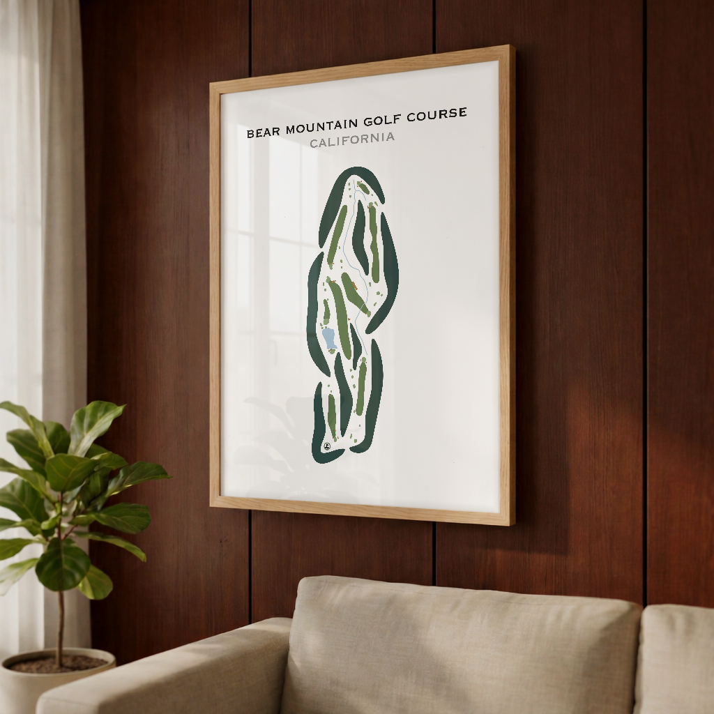 Bear Mountain Golf Course, California - Printed Golf Courses