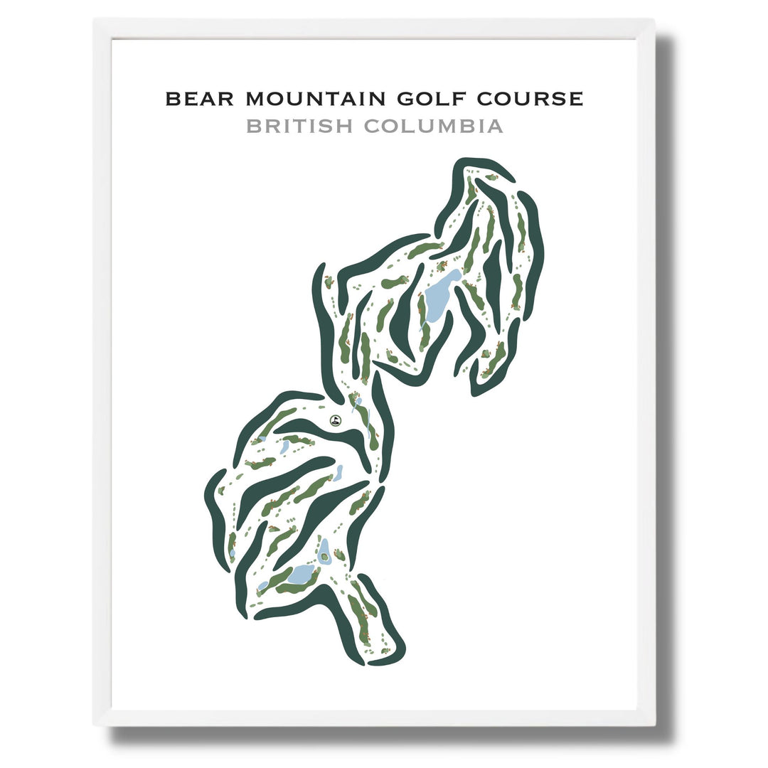 Bear Mountain Golf Course, Victoria, BC, Canada - Printed Golf Courses