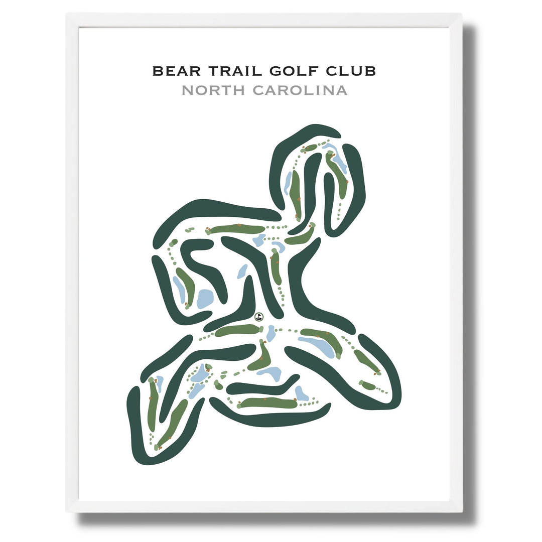 Bear Trail Golf Club, North Carolina - Printed Golf Courses