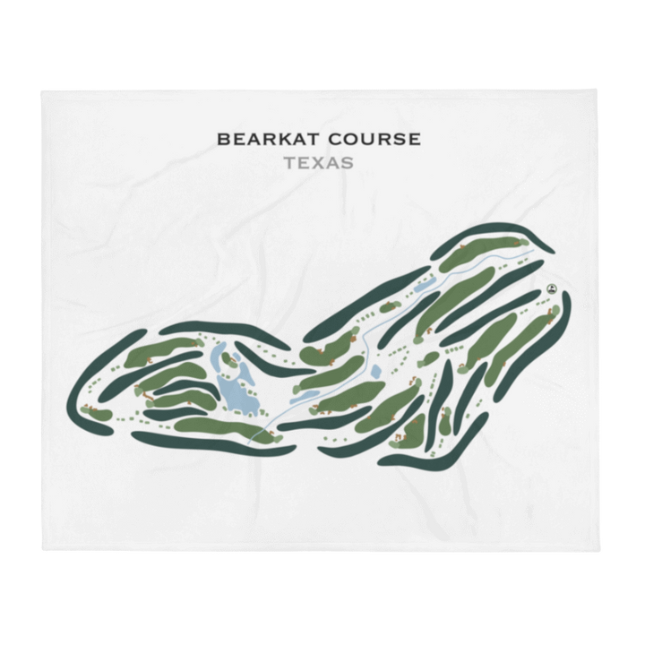 Bearkat Course, Texas - Printed Golf Course