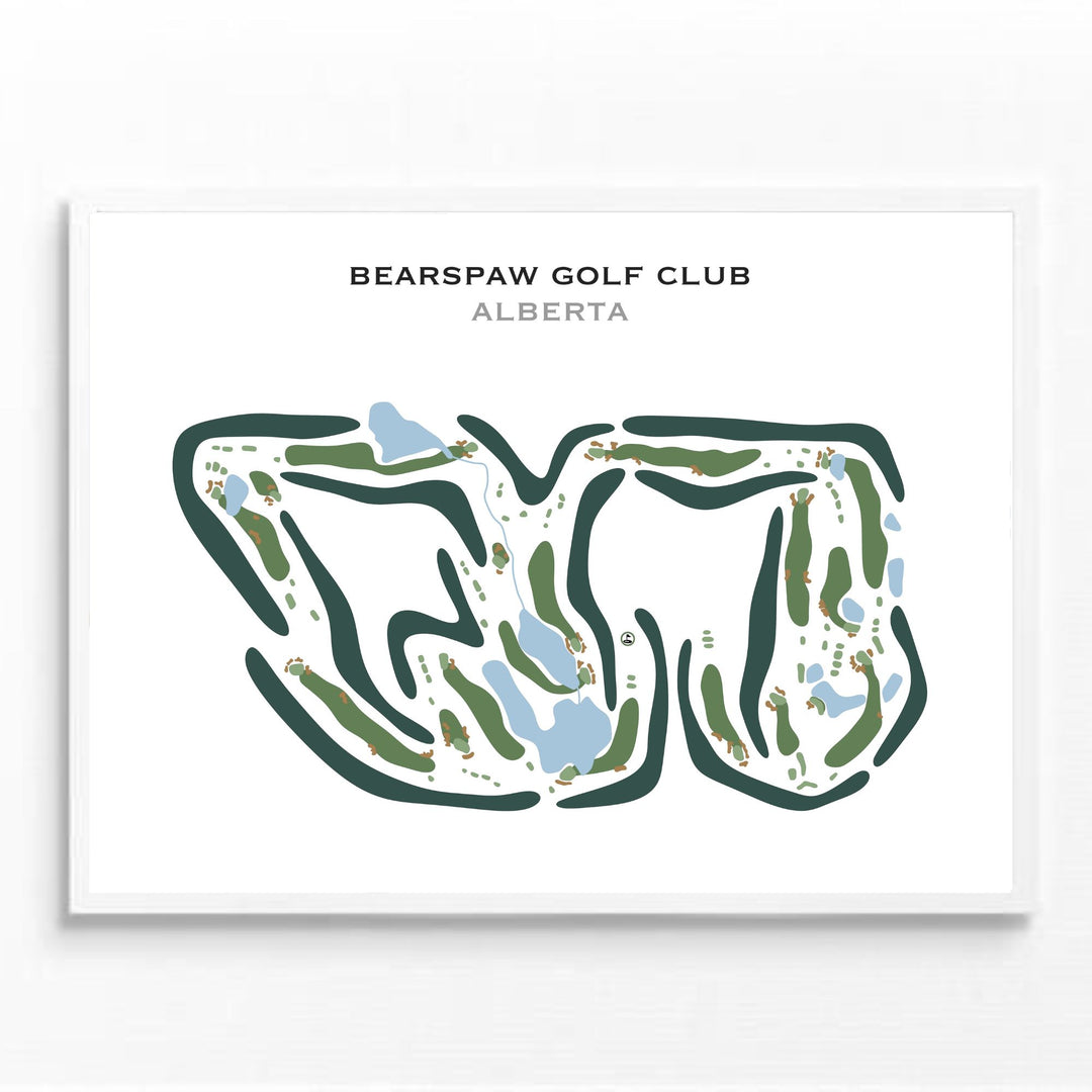 Bearspaw Golf Club, Alberta, Canada - Printed Golf Courses