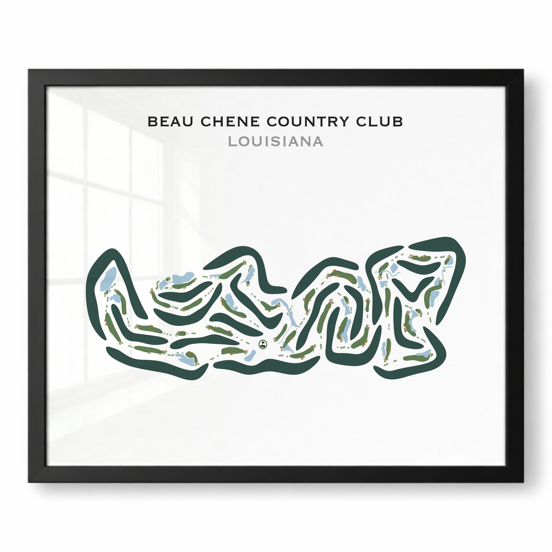 Beau Chene Country Club, Louisiana - Printed Golf Courses