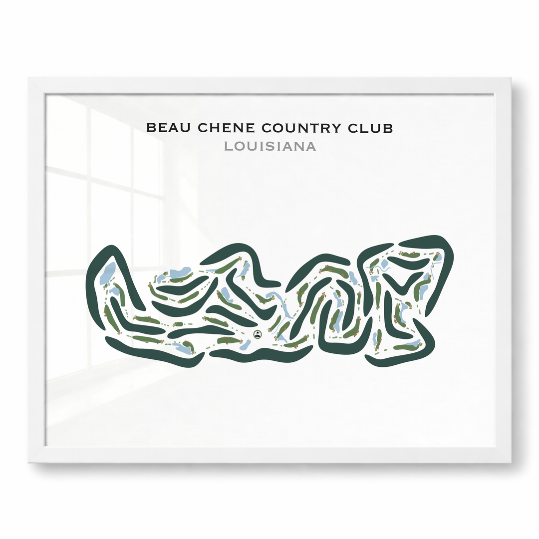 Beau Chene Country Club, Louisiana - Printed Golf Courses