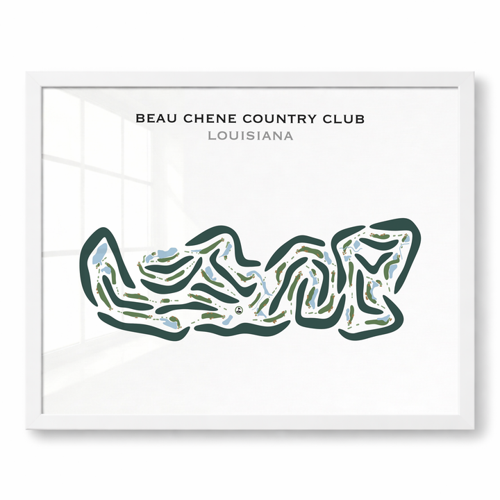 Beau Chene Country Club, Louisiana - Printed Golf Courses