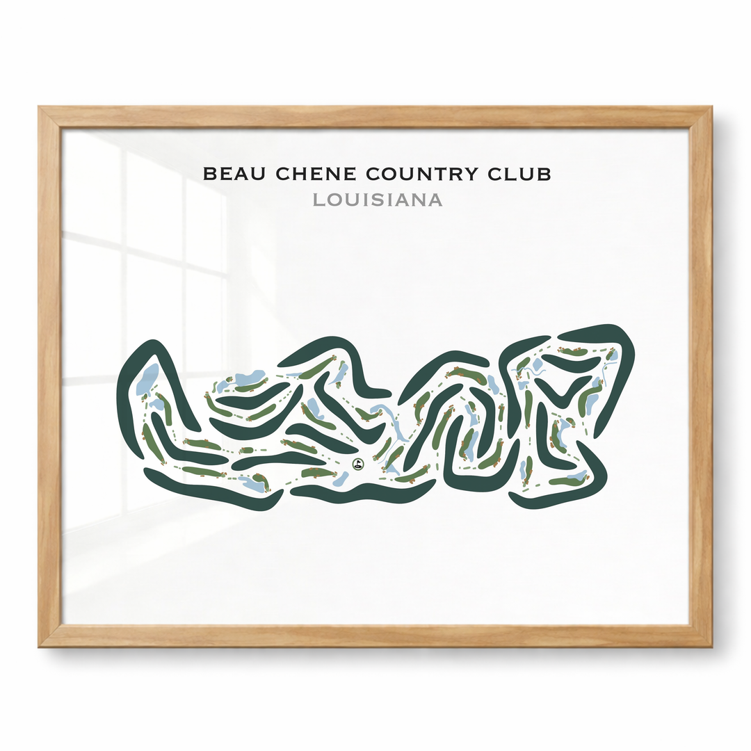 Beau Chene Country Club, Louisiana - Printed Golf Courses